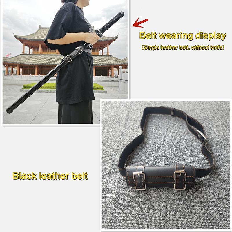 Technicolorsuper เข็มขัดหนัง PU สําหรับ Katana ยุคกลางดาบคอสเพลย์ Props Demon Slayer Scabbard ผู้ถือ