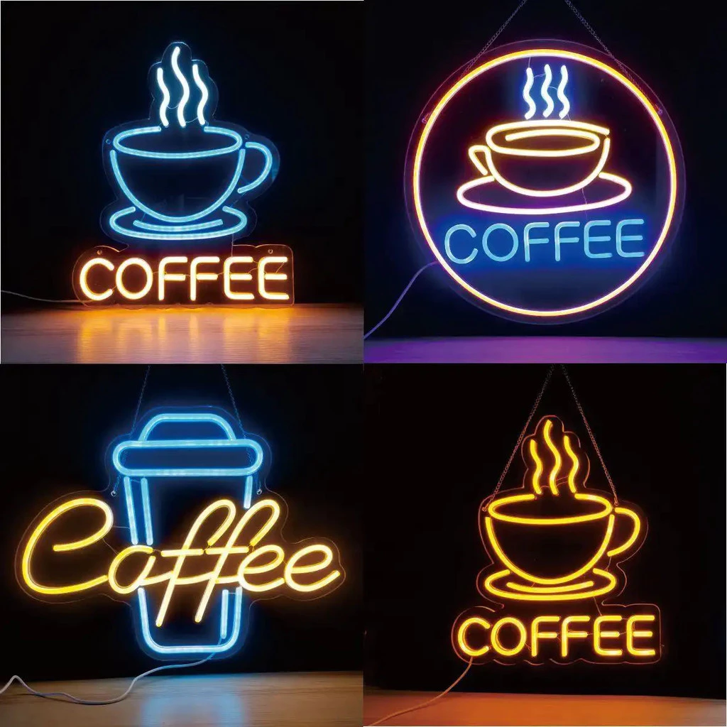 ไฟนีออน LED สําหรับคาเฟ่ เหมาะสําหรับผนังภาพถ่ายยอดนิยม ร้านสไตล์ Instagram.Signboard.Billboard.สร้างบรรยากาศการตกแต่งที่สร้างสรรค์