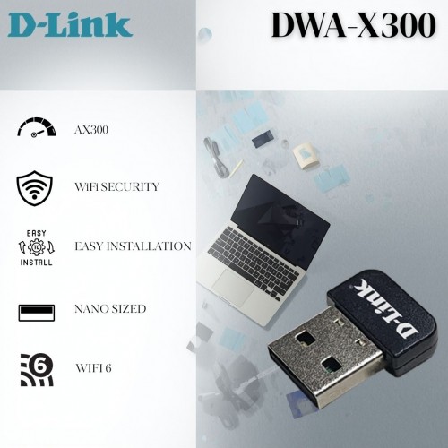 D LINK DWA X300 AX300 WI-FI 6 NANO USB