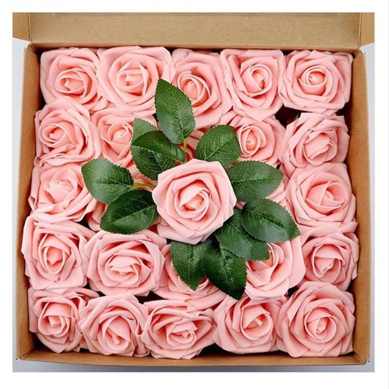 10pcs/set ช่อดอกกุหลาบวาเลนไทน์ ดอกไม้ปลอมที่มีเสน่ห์ สวยงาม โรแมนติก เหมาะสำหรับมอบเป็นของขวัญและตกแต่งช่วงวันสำคัญ