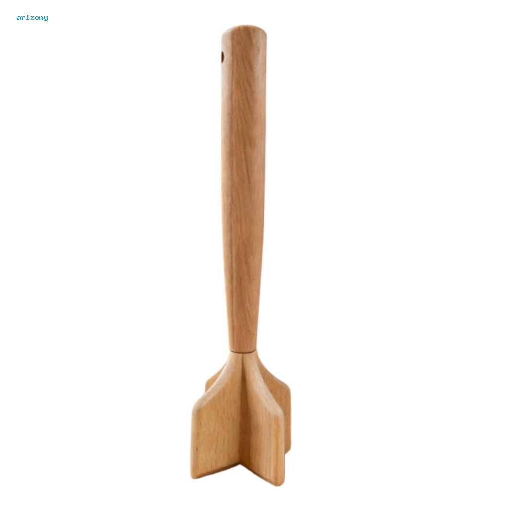 (arizony) Heavy-duty ไม้ Masher Potato Crusher Bpa-free เครื่องมือสําหรับเนื้อบดเบอร์เกอร์ผัก Essent