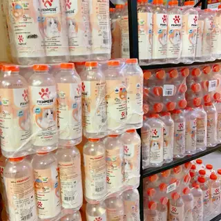 Pawmise น้ำดื่มแมว น้ำดื่มพอว์มิส(satisfaction) น้ำดื่มเพื่อสุขภาพสำหรับแมวโดยเฉพาะ ขนาดขวดละ 500 ml