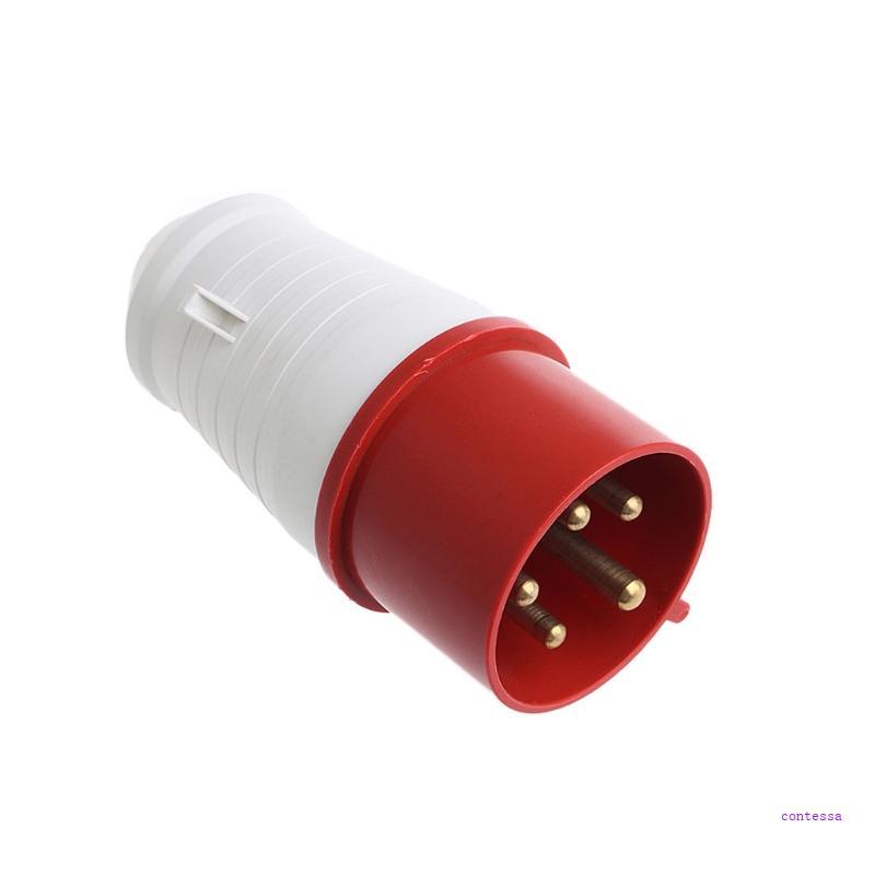 CON 32 Amp 5pin ปลั๊กอุตสาหกรรม 240-415V ทนฝนและแดด IP44 3P+N+E 32A