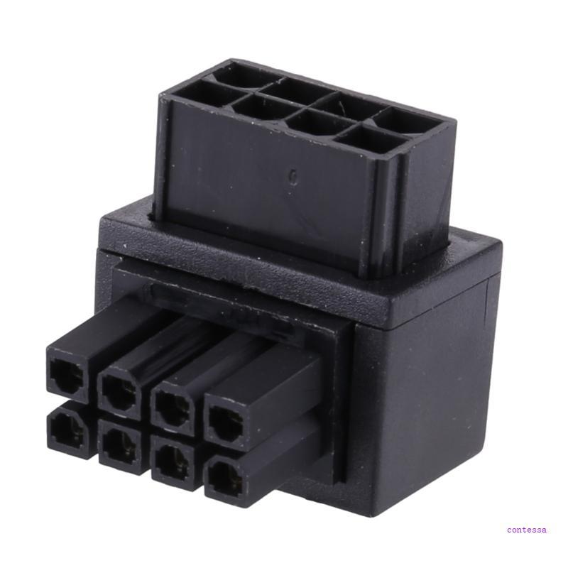 CON CPU 8Pin อะแดปเตอร์ขั้วต่อสายไฟหญิงชาย GPU PCIe 8Pin 90 องศาสําหรับเดสก์ท็อปกราฟิกการ์ด