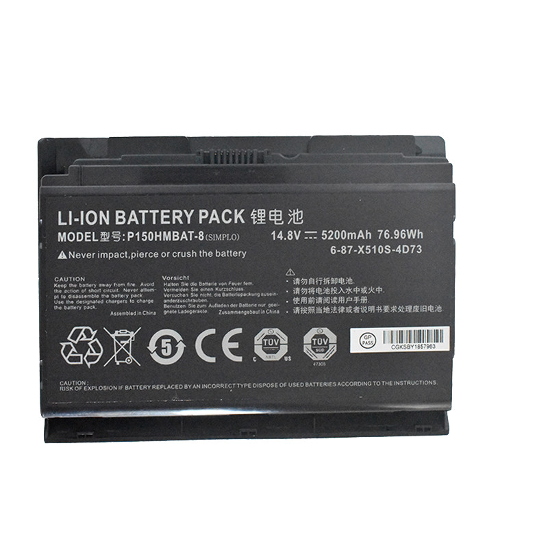 Applicable, Shenzhou P150HMBAT-8 6-87-X510S X511 P150 P151 Laptop Battery