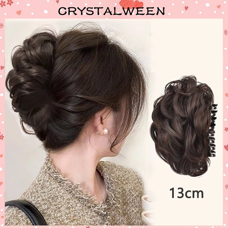 [ส่งจากประเทศไทย] มวยผมแฟชั่น ผมหยิกสไตล์เกาหลี สำหรับผู้หญิง มี4สี ใช้ง่าย หนีบแน่นไม่หลุด ไว้ไปงานหรือแต่งตัวประจำวัน