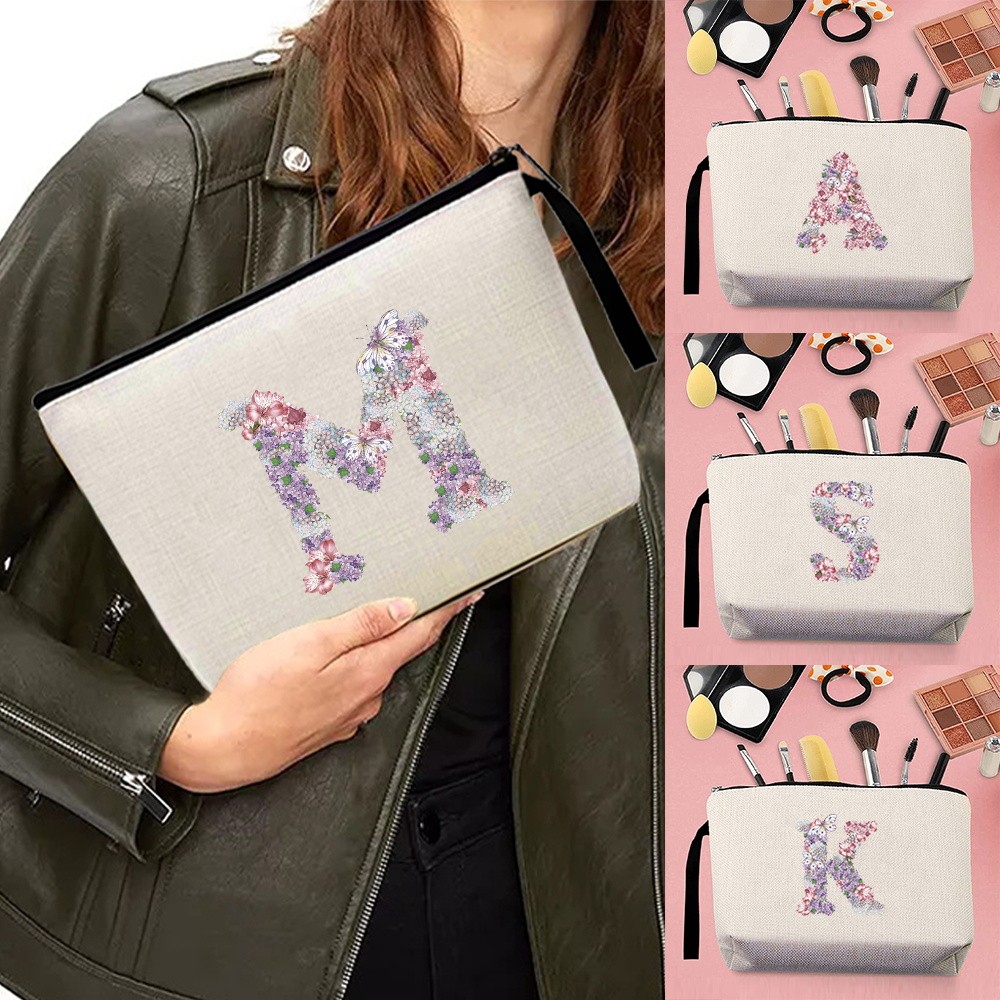 Ladies Toiletries Cosmetic Pouch Travel Toiletry Organizer Pen Pouch Pencil Case