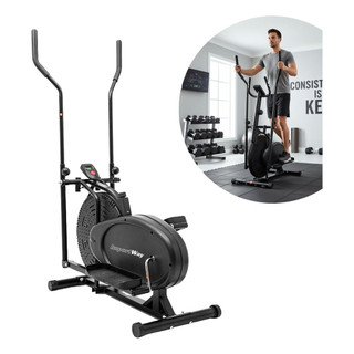 Elíptico Com Resistência a Ar Importway Suporta Até 150kg Ideal Para Treinos Sem Impacto e Queima de Calorias