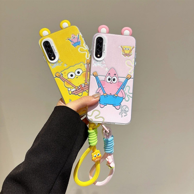 3D หูของเล่น SpongeBob SquarePants การ์ตูน Doraemon IMD สําหรับ Samsung Galaxy A50 A50S A30S SM-A307