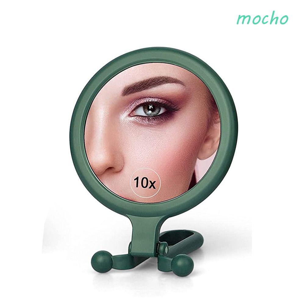 มอคโฮ กระจกเครื่องสําอางกระจกขนาดกะทัดรัด5/10/15xความงามหอพักขยายกระจกสองด้านแบบพกพาสก์ท็อปเครื่องมื