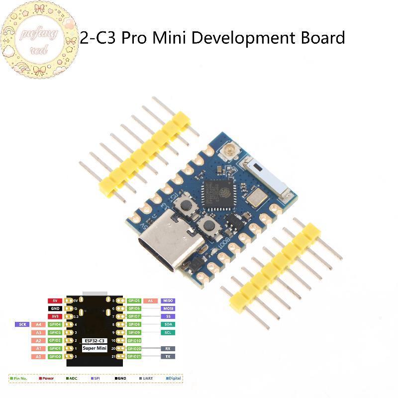 PURED ESP32-C3 Pro Mini Development Board WiFi โมดูล ESP 32 Development Board ESP32C3FN4 ชิป Onboard