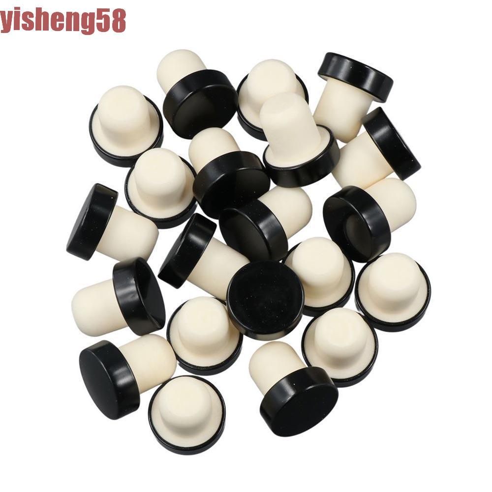 FABLE 10/20 ชิ้นขวด Stoppers, อลูมิเนียมไม้ T-shaped Stopper Cork, สะดวกนํากลับมาใช้ใหม่ Universal เปลี่ยนไวน์ Caps ปิดผนึกปลั๊กขวดเบียร์