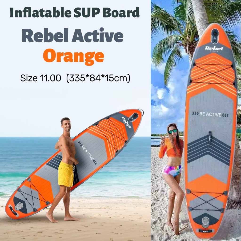 แพดเดิลบอร์ด Rebel Inflatable SUP Board Stand Up Paddle Board for Adults บอร์ด เป่าลม พร้อมอุปกรณ์  