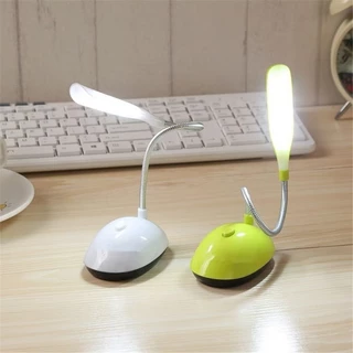 JIE HOME โคมไฟตั้งโต๊ะ LED หมุนได้ 360 องศา เหมาะสำหรับการอ่านหนังสือ สีของสินค้าจะถูกจัดส่งแบบสุ่ม
