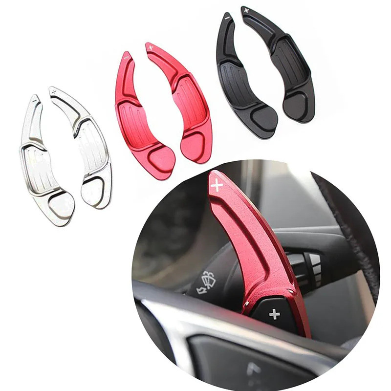 2pcs Car styling For FORD Mondeo Edge Taurus Lincoln MKC MKX MKZ 2013- Steering Wheel Shift Paddle E