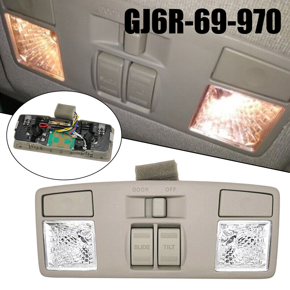 ภายใน Overhead Dome Light อ่านโคมไฟ Sunroof สวิทช์ GJ6R-69-970 BM6-69-970B75 สําหรับ MAZDA 6 GG 3 BK
