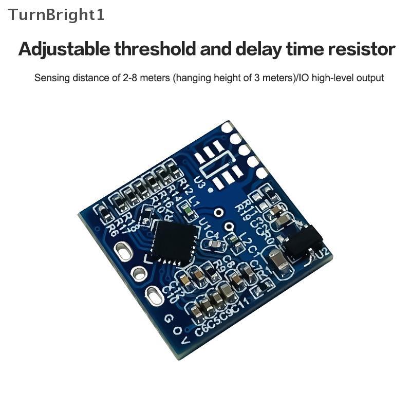 [TurnBright] 1/3/5 ชิ้น LD1020 10G ไมโครเวฟ Induction Radar โมดูลอัจฉริยะ Human Perception Sensor สว