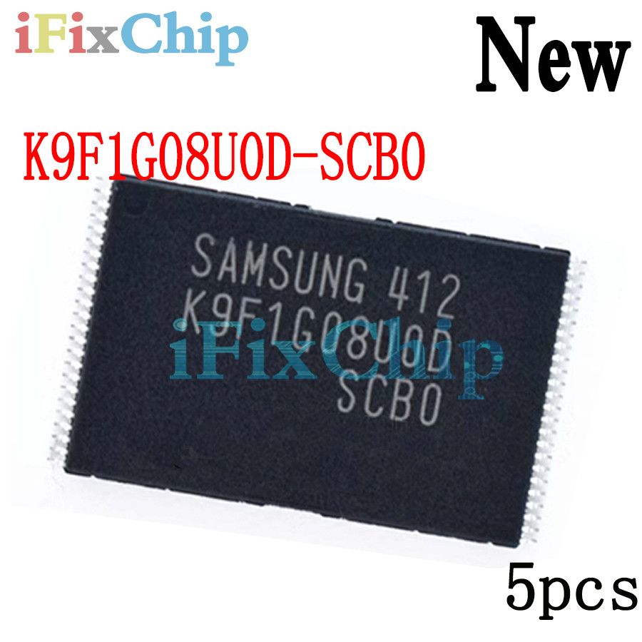 5 ชิ้นแบรนด์ใหม่ K9F1G08U0D-SCB0 K9F1G08UOD-SCBO K9F1G08U0D SCB0 K9F1G08UOD SC-48BO tsop