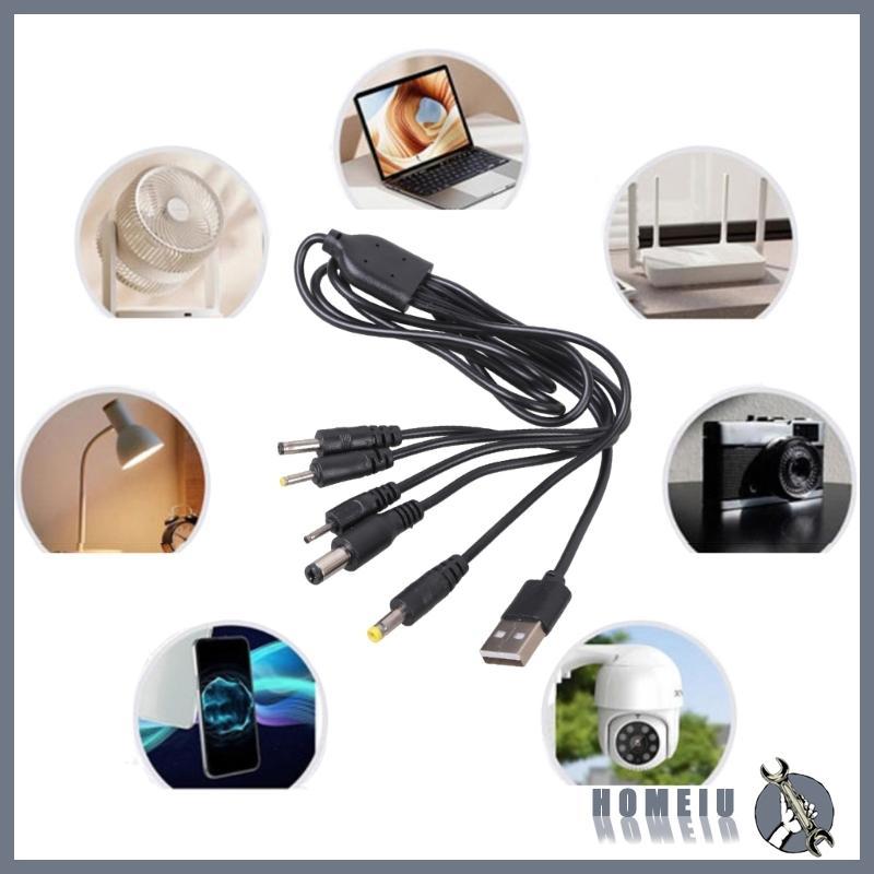 HOMEIU 5V USB ถึง 5x2 1 มม.4 0x1 7 มม.2 0x0 6 มม.2 5x0 7 มม.3 5x1 35 มม.สายชาร์จสําหรับแปรงสีฟันไฟฟ้