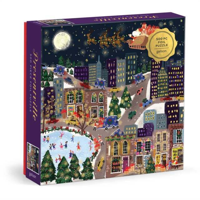 Joy Laforme Presentville 500 Piece Foil Puzzle โดย Galison (ฉบับสหราชอาณาจักรปกอ่อน)