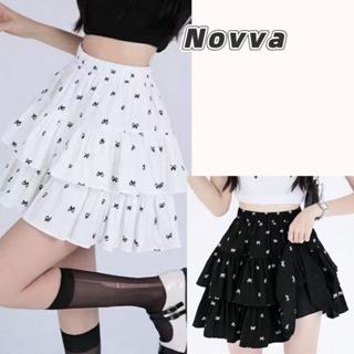 ส่งจากไทยทุกวัน กระโปรงสั้นผู้หญิง พิมพ์ลายโบว์ ดีไซน์น่ารัก…