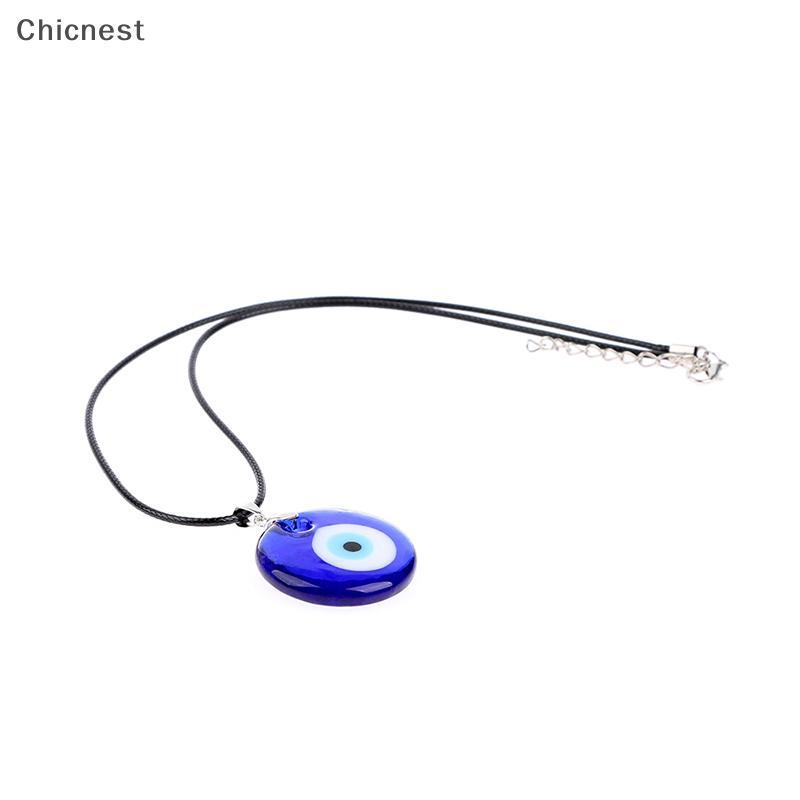 [Chc] แก้วสีฟ้า 3 ซม. จี้ตาชั่วร้าย สร้อยคอ สร้อยข้อมือ สร้อยคอนําโชค เครื่องประดับเค้นคอ [VN]