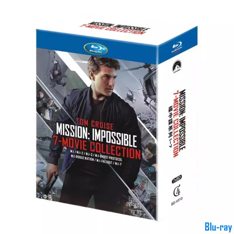 [BRAND NEW SEALED] American Movie Tom Cruise Mission:Impossible 1-7 Movie Collection Box Set 7-Disc 
