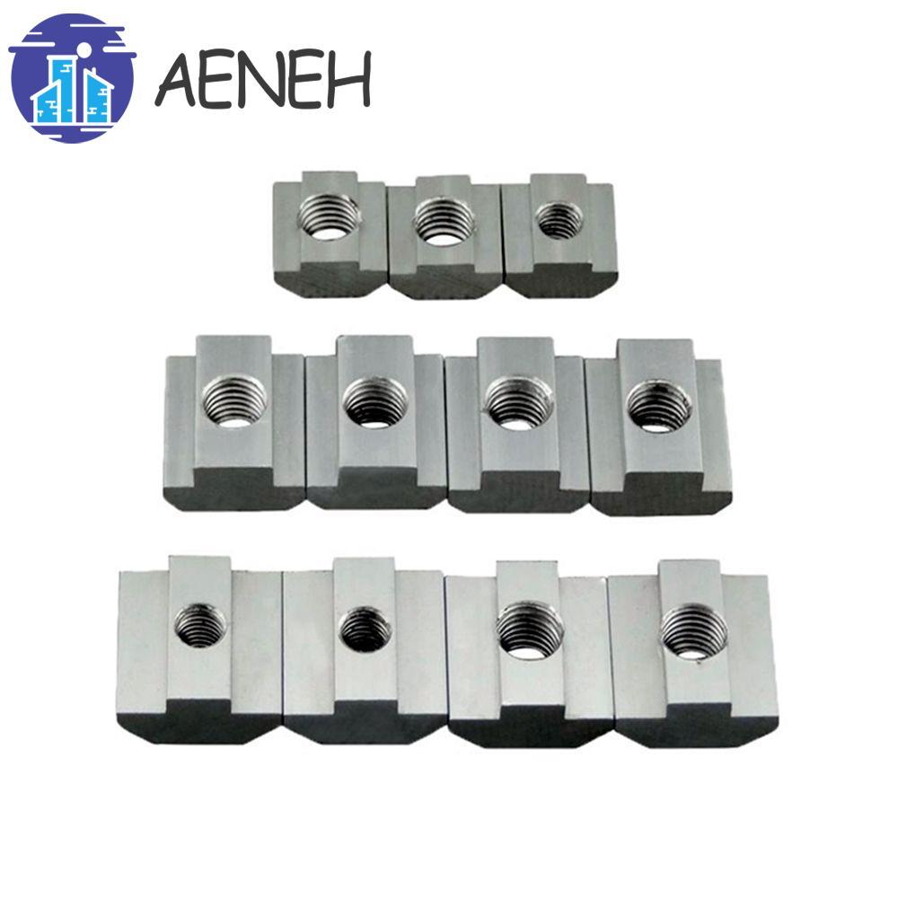 AENEH Hammer Nut 20PCS T-Track เลื่อน 2020 3030 4040 4545 T Block T Slot Nut