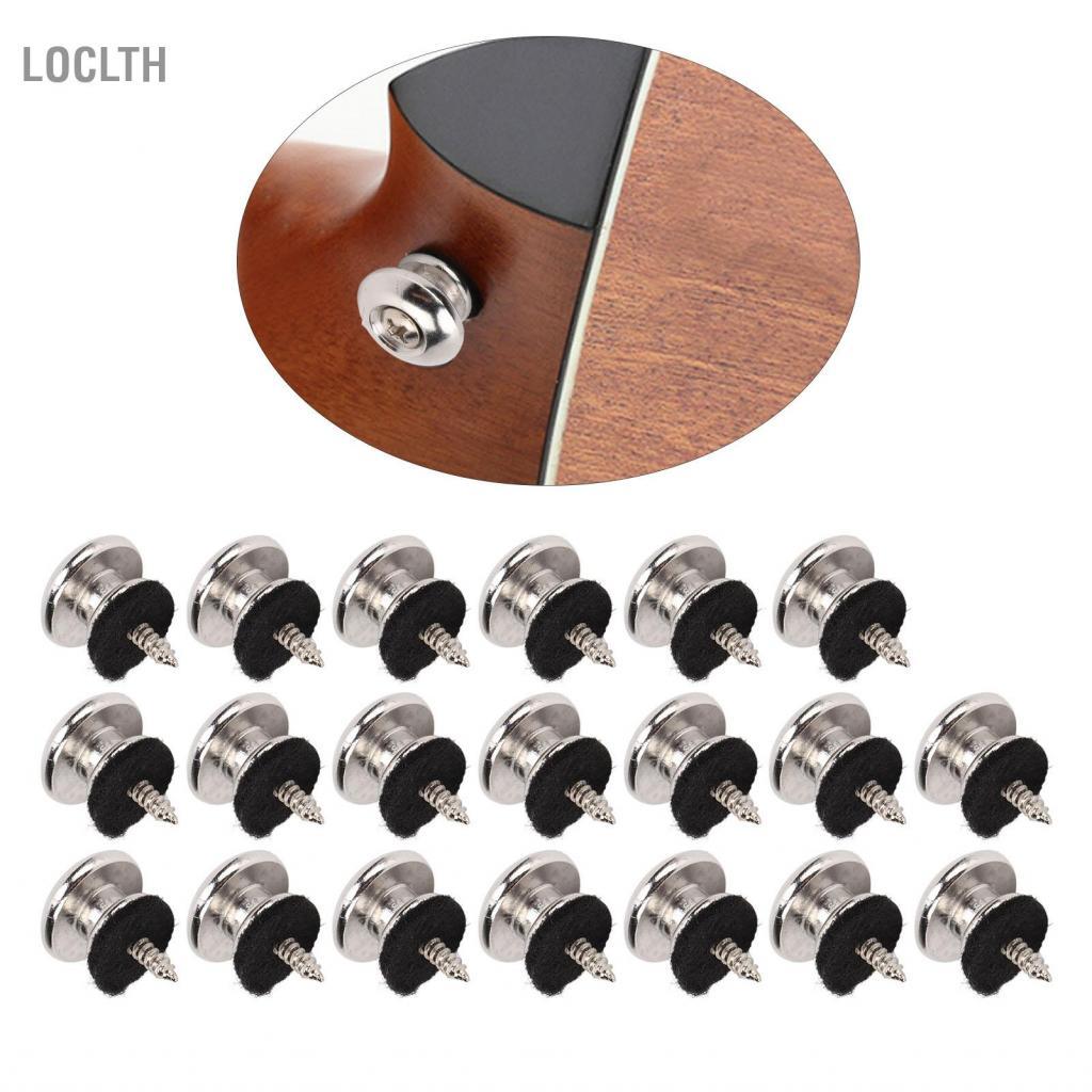 Loclth Loclth ACAGALA 20 ชิ้นสายคล้องคอปุ่ม End Peg เครื่องดนตรีโลหะชุดอุปกรณ์เสริมชุดสำหรับเบส Ukul