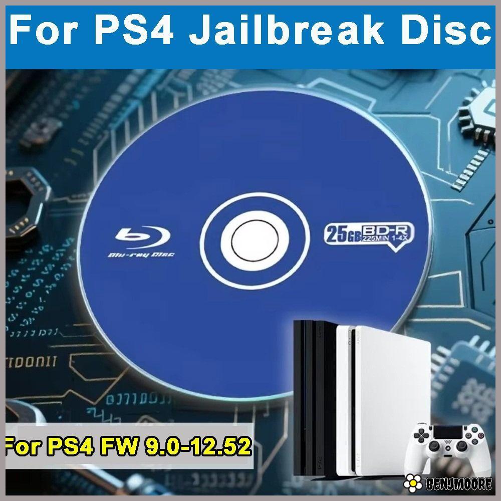 BENJMOORE All-in-One Jailbreak Disc, เล่นเกมสํารอง 1 Click Boot BD-JB Disc, ไม่มี PC Needed สําหรับ 