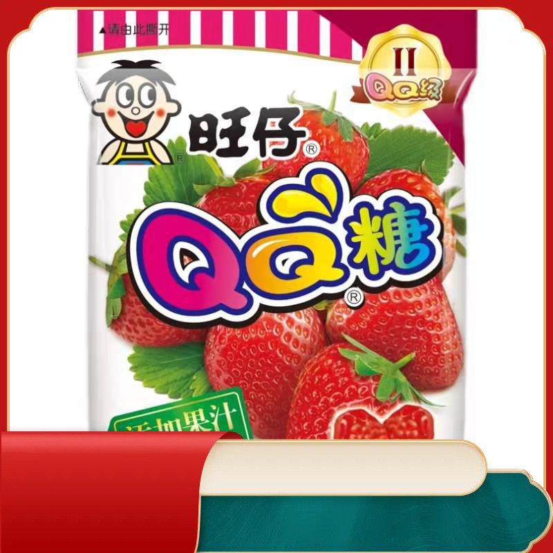 Wangzai QQ Candy 0g รสผลไม้เจล Gummy 00 ของว่างเด็ก Marshmallow ซูเปอร์มาร์เก็ต LS122625@@ LS122625@