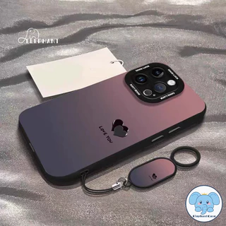 สำหรับIPhone 17 11 15 16 13 12 14 Pro Max 7 16 8 15 Plus XR XS Xเคสโทรศัพท์สไตล์ไล่สี หัวใจLove You สดใส ใส่แล้วเก๋