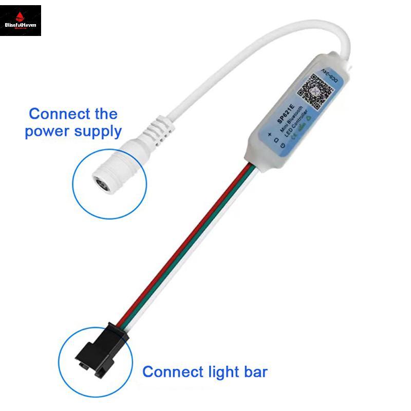 SP621E Mini RGB Controller สําหรับ WS2811 WS2812 WS2813 LED Strip Light Control -24V
