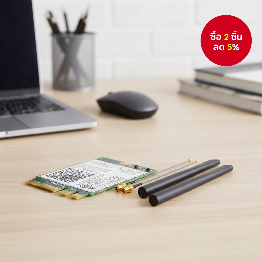 การ์ดบลูทูธ WiFi 4.0 7260AC 1200Mbps NGFF M.2 ดองเกิล 802.11AC ดูอัลแบนด์ 2.4G/5G สําหรับแล็ปท็อป 72