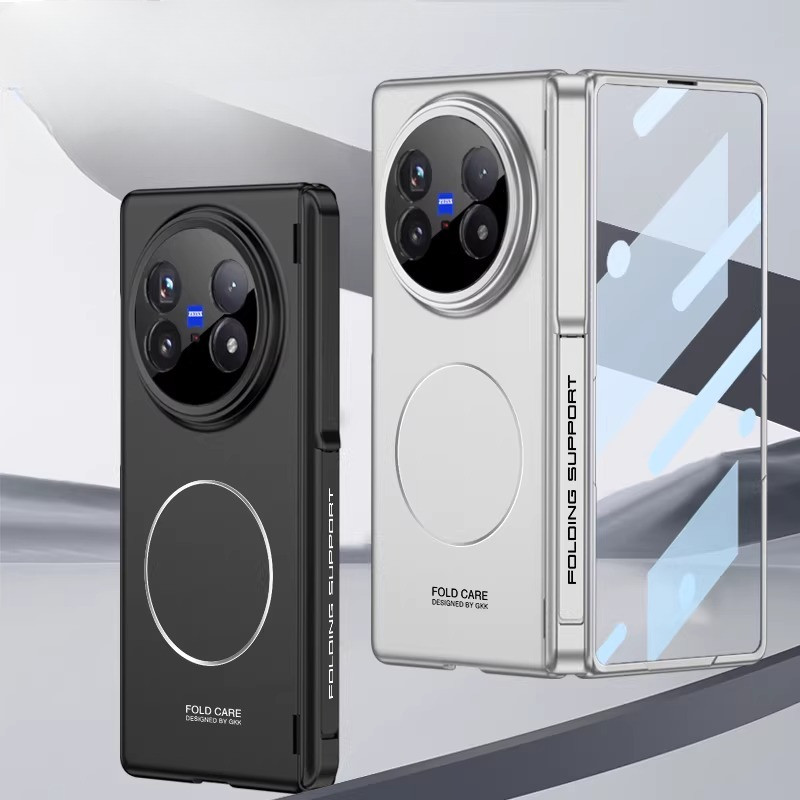 เหมาะสําหรับ vivo X Fold5 เคสโทรศัพท์ใหม่ vivo X Fold5 หน้าจอพับได้ขาตั้งกลางเคสป้องกันการออกแบบบานพ