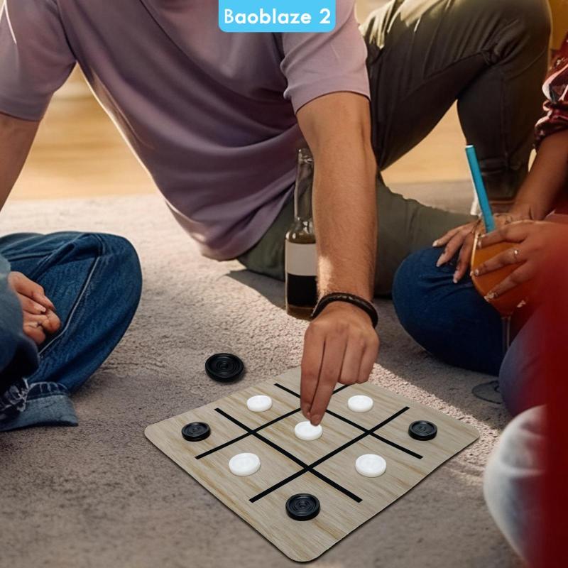 [baoblaze2] Toe Game Brain Teaser XO Game ปริศนาการเดินทางความบันเทิงแบบพกพาสําหรับครอบครัว