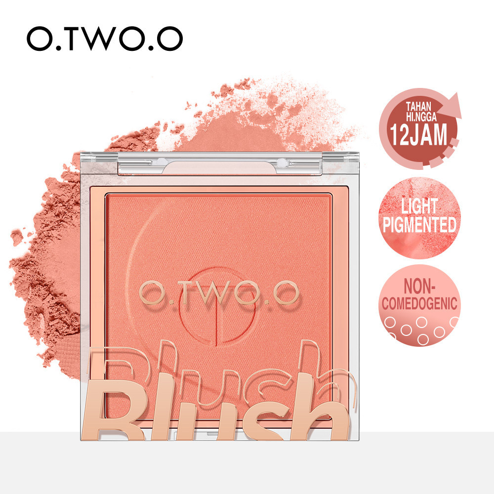 บลัชออนแบบแท่ง 4u2 บลัชออน O.TWO.O Silky Rejuvenating Blush Palette Monochrome Soft Mist Matte Repai