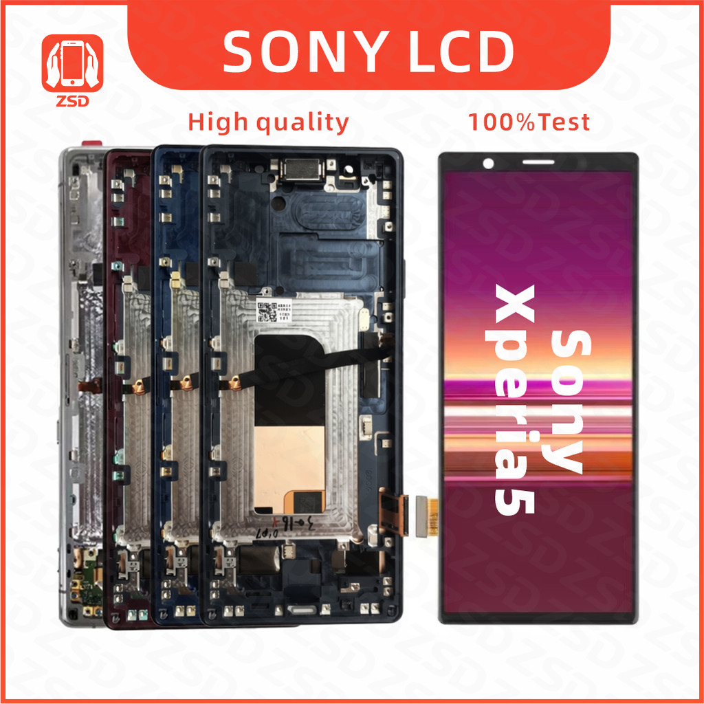สําหรับ Sony Xperia5 X5 LCDJ9210 J8210 SOV41 จอแสดงผล LCD Touch Screen Digitizer Assembly Replacemen
