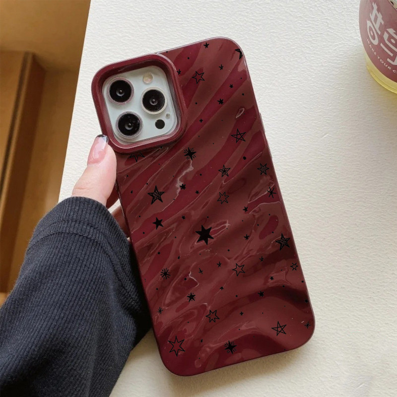 เข้ากันได้กับ iphone 17 Pro Max Pita Hitam dan Bunga 12 13 14 11 Pro Max Casing xr xs Max 7 8 Plus L