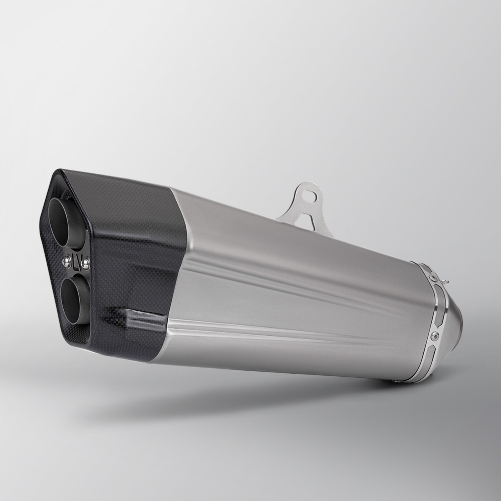 สําหรับ CBR300 CBR600RR Z1000 ZX10R Tmax530 Nmax155 Pcx125 คาร์บอนไฟเบอร์รถจักรยานยนต์ท่อไอเสียท่อ L