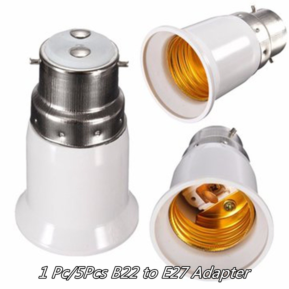 อะแดปเตอร์ซ็อกเก็ตหลอดไฟ Led B22 เป็น E27