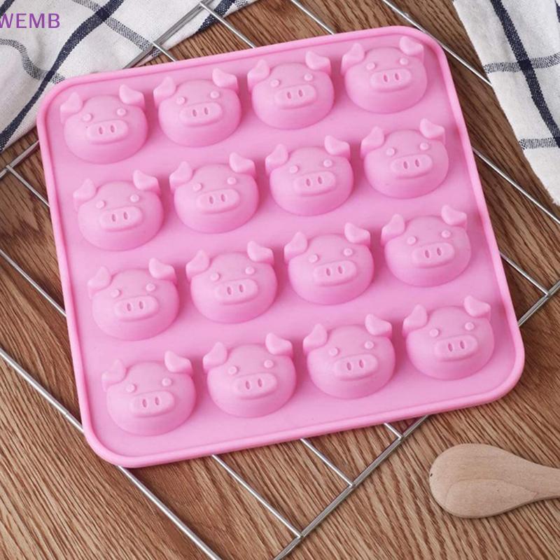 WEMB หมูรูปร่างแม่พิมพ์ซิลิโคน Cavity Fondant สบู่ Candy Fondant ช็อกโกแลตครัว Mould อุปกรณ์เสริมช็อกโกแลตเค้ก DIY แม่พิมพ์ใหม่