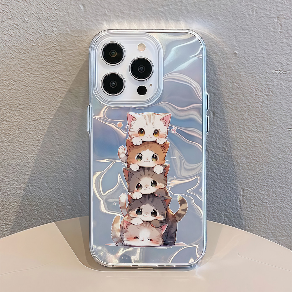 ✨จัดส่งในพื้นที่✨เคสโทรศัพท์ระลอกน้ำลูกแมวการ์ตูนน่ารักเหมาะสำหรับ iPhone16 15 14 13 11 6 7 8 plus Pro Promax ราคา ถูกที่สุด ดีลบีเคเค แกลเลอรีภาพที่ 9