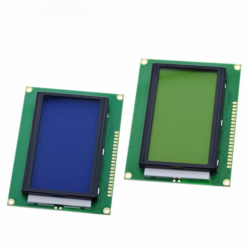 128*64 โมดูล LCD 5V หน้าจอสีฟ้า 12864 DOTS LCD พร้อมแบ็คไลท์ ST7920 พอร์ตขนาน LCD12864 สําหรับ ardui