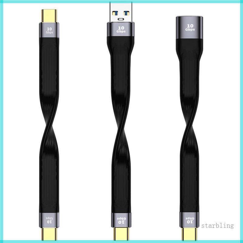 สาย Star USB-C to Type C 10gbps สายชาร์จ USB-C to USB Sync แบบสั้น