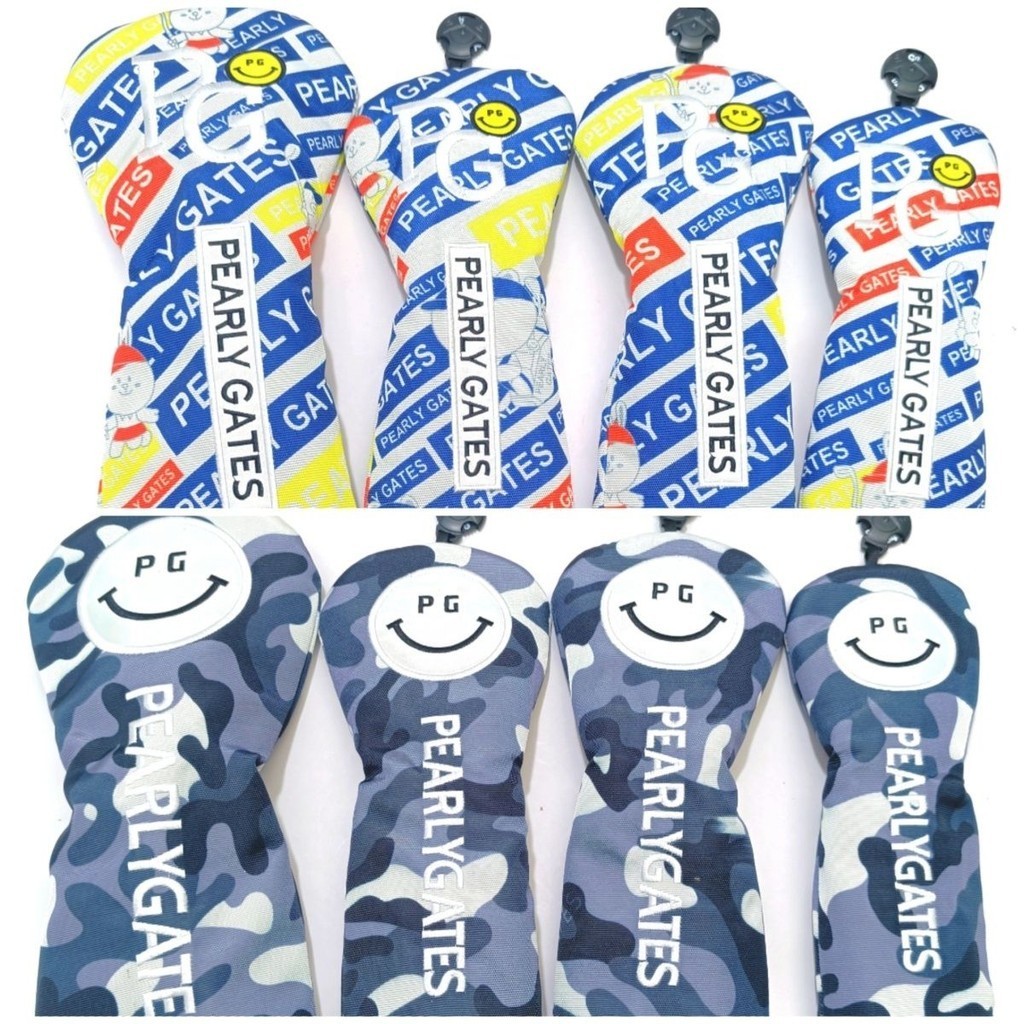 ใหม่ PG Smiley Golf Club Cover Club Head Cover Wooden Club Cover สําหรับทั้งชายและหญิง