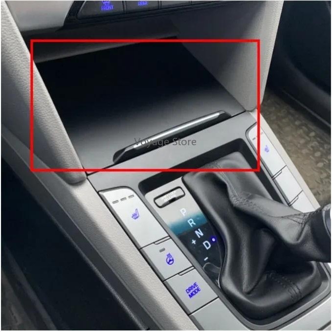 เซ็นทรัลควบคุมอินเทอร์เฟซ USB ฐานพลังงานที่จุดบุหรี่กล่องเก็บที่นั่งประกอบสําหรับ Hyundai Elantra 20