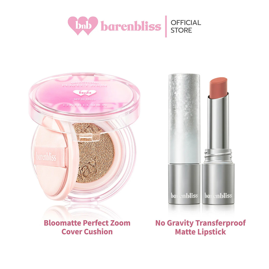 Bnb flexnbliss [Set] Bloomtte Perfect Zoom Cover Cushion + No Gravity Transferproof Matte Lipstick