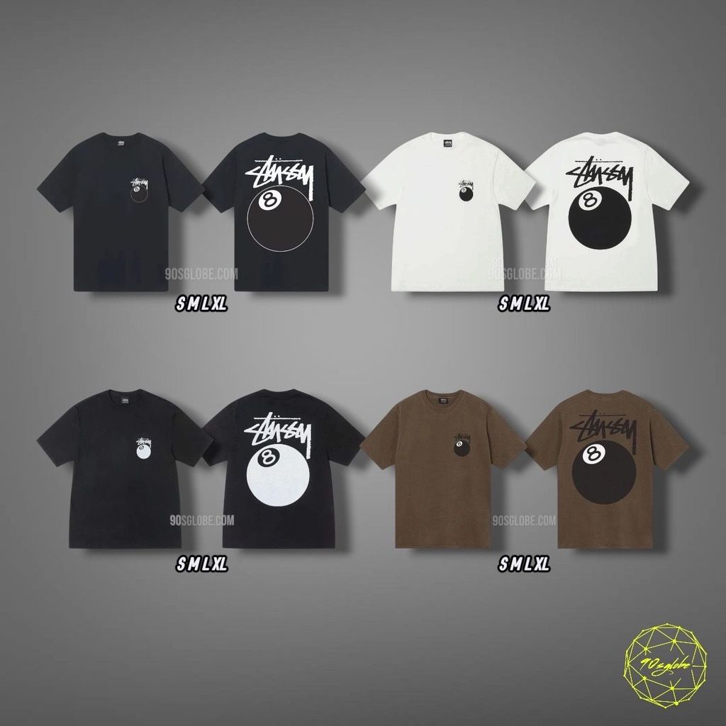 เสื้อยืดย้อมสี Stussy 8 Ball Pigment