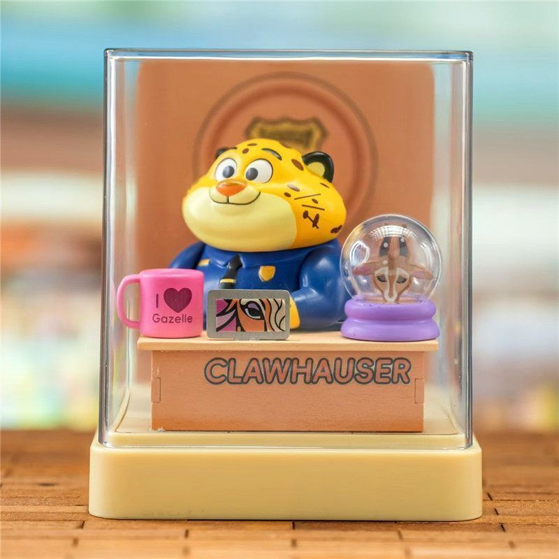 ของตกแต่งตั้งโต๊ะ Zootopia Nick และ Judy Roundfield Culture Zootopia Assembled Decoration Blind Box